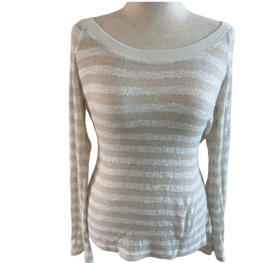 Hard Tail | Striped Boat Neck Sweater | size L | Very Good Condition